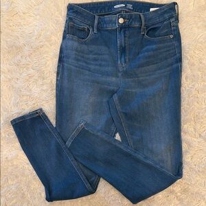 Old Navy Women's Super Skinny High Rise Jeans in Deep Blue